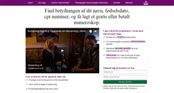 Desktop Screenshot of numerologi.dk